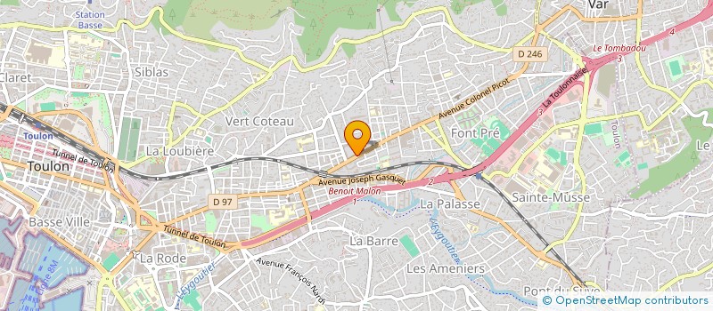 localisation de l'entreprise MONSIEUR ABDELHAZIZ RMILI  TOULON