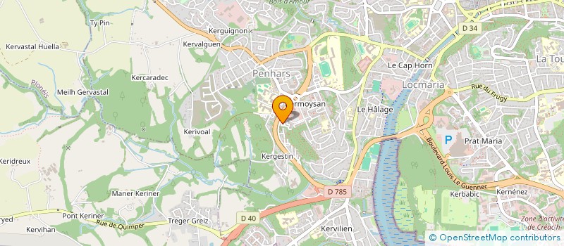 localisation de l'entreprise MONSIEUR ABDELHEK CHENNOUFI à QUIMPER