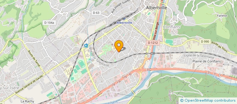 localisation de l'entreprise MONSIEUR ABDELHOUAD ABOU EL MAARIF à ALBERTVILLE