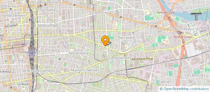 localisation de l'entreprise MONSIEUR ABDELI HEBBACHE  VILLEURBANNE