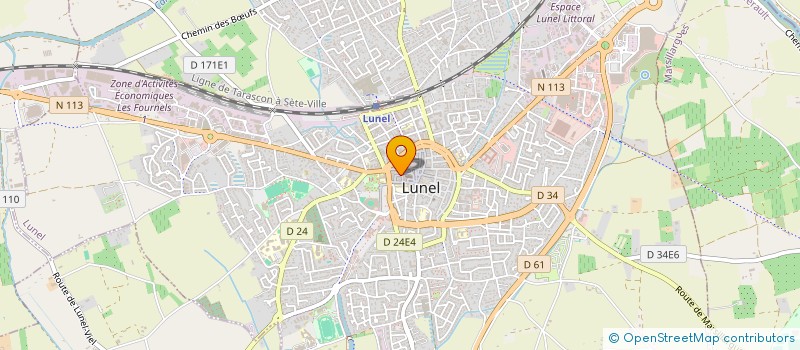 localisation de l'entreprise MONSIEUR ABDELILAH EL GHAZA  LUNEL