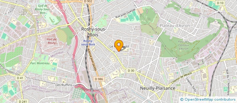 localisation de l'entreprise MONSIEUR ABDELILAH EL MANSOURI à ROSNY SOUS BOIS