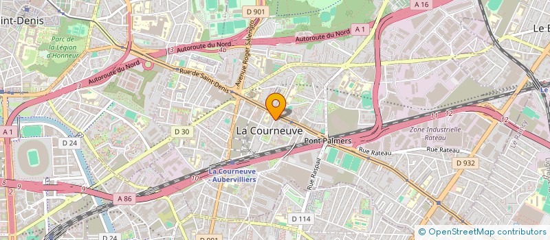 localisation de l'entreprise MONSIEUR ABDELILAH KASSABI à LA COURNEUVE