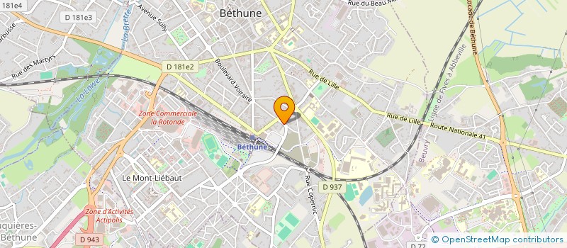 localisation de l'entreprise MONSIEUR ABDELILAH MAMOUNI à BETHUNE