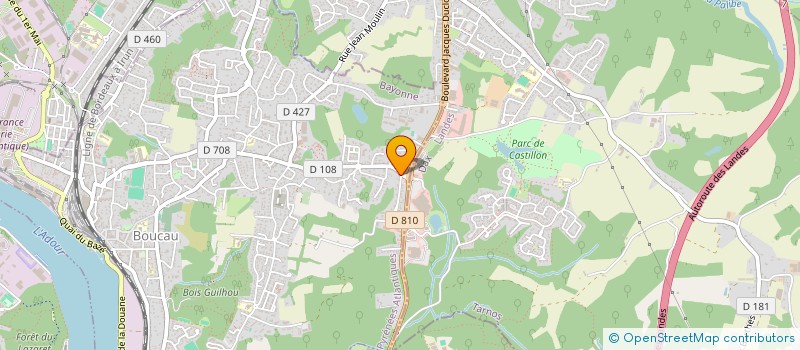 localisation de l'entreprise MONSIEUR ABDELILAH RAKBA  BOUCAU