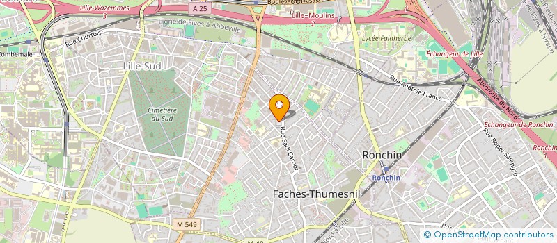 localisation de l'entreprise MONSIEUR ABDELILAH ZAOUAD à FACHES-THUMESNIL