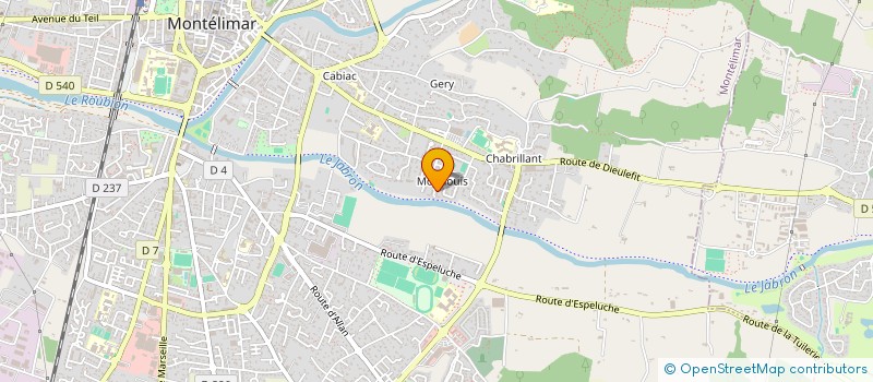 localisation de l'entreprise MONSIEUR ABDELILAH ZENNAG  MONTELIMAR