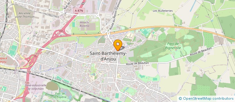 localisation de l'entreprise MONSIEUR ABDELILLAH BEN HAJ  SAINT-BARTHELEMY-D'ANJOU