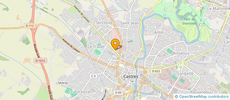 localisation de l'entreprise MONSIEUR ABDELILLAH BENARBIA  CASTRES