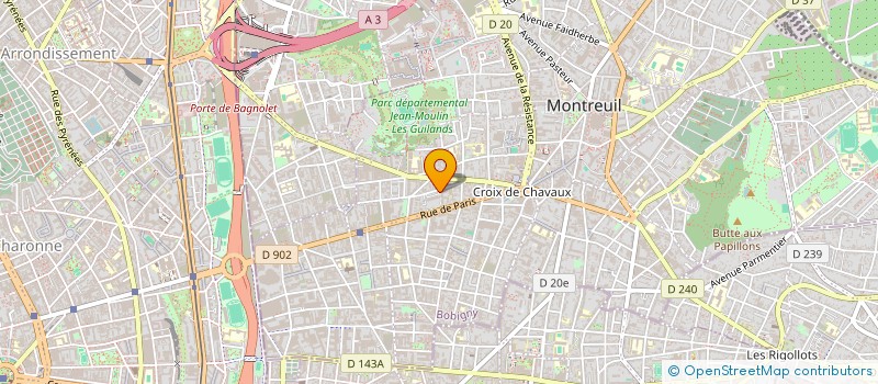 localisation de l'entreprise MONSIEUR ABDELJABAR BEN HASSINE  MONTREUIL