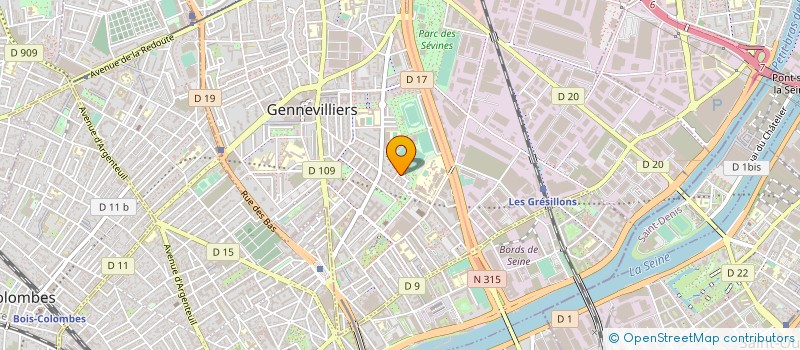 localisation de l'entreprise MONSIEUR ABDELJALIL BOUROUBA à GENNEVILLIERS