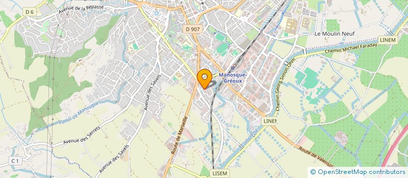 localisation de l'entreprise MONSIEUR ABDELJALIL CHNIT MOUKHLIS  MANOSQUE