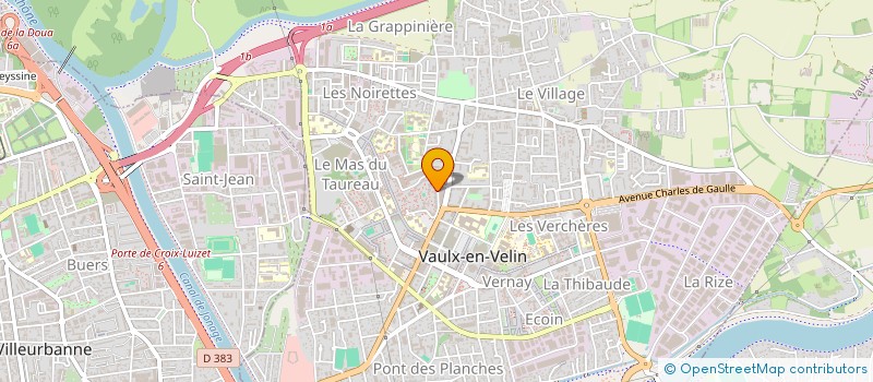 localisation de l'entreprise MONSIEUR ABDELJALIL MELIH  VAULX-EN-VELIN