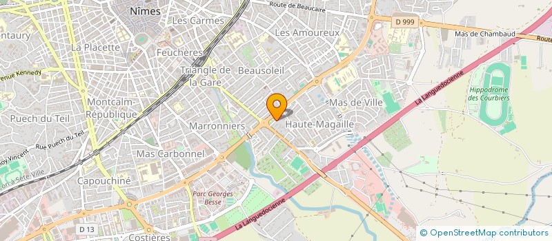 localisation de l'entreprise MONSIEUR ABDELJALIL OUSSABANE  NIMES