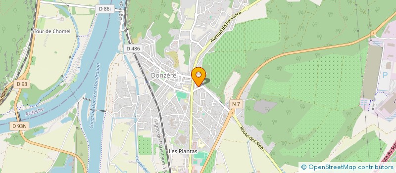 localisation de l'entreprise MONSIEUR ABDELJEBARE AISSAOUI  DONZERE