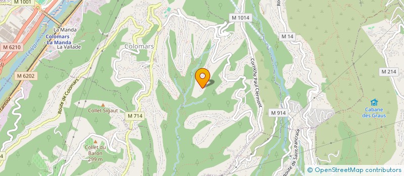 localisation de l'entreprise MONSIEUR ABDELKADER ABBAS  COLOMARS