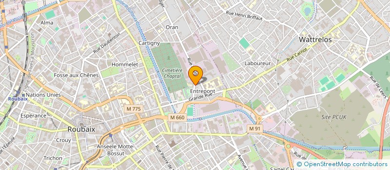 localisation de l'entreprise MONSIEUR ABDELKADER ABI  ROUBAIX