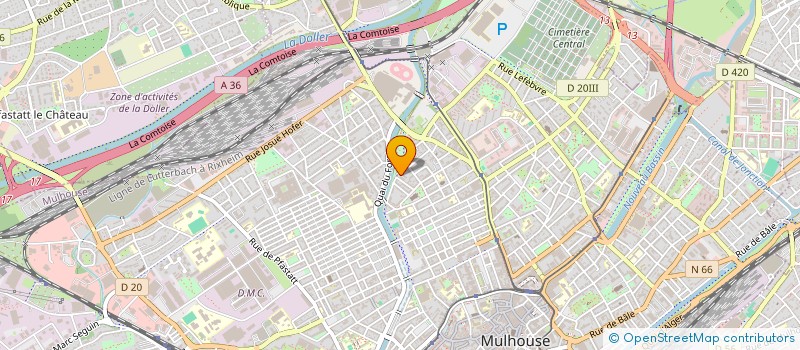 localisation de l'entreprise MONSIEUR ABDELKADER ADAM ALNOUR  MULHOUSE