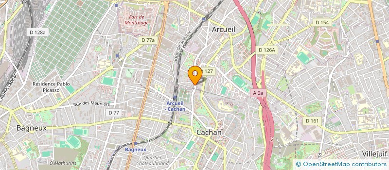 localisation de l'entreprise MONSIEUR ABDELKADER AGOUNINESSOUK  ARCUEIL