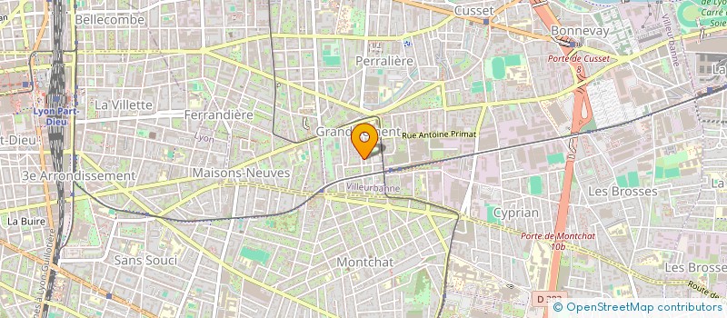 localisation de l'entreprise MONSIEUR ABDELKADER AIMOUCHE  VILLEURBANNE