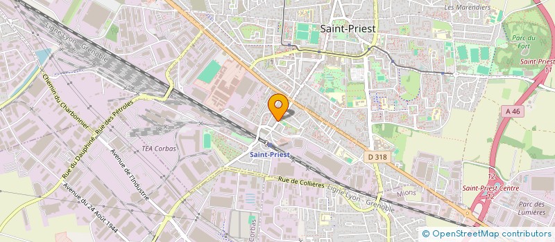 localisation de l'entreprise MONSIEUR ABDELKADER AISSANI à SAINT-PRIEST