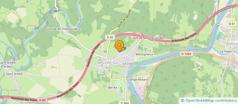 localisation de l'entreprise MONSIEUR ABDELKADER ALLAGUI  PONT-D AIN