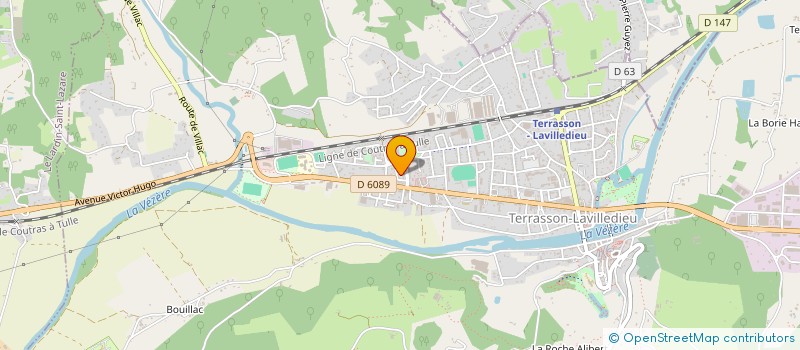 localisation de l'entreprise MONSIEUR ABDELKADER ALLOU  TERRASSON-LAVILLEDIEU