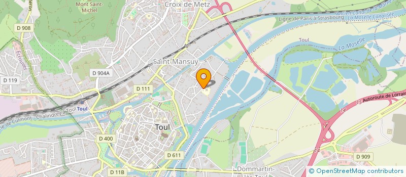 localisation de l'entreprise MONSIEUR ABDELKADER ALOUI  TOUL