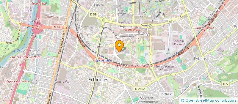 localisation de l'entreprise MONSIEUR ABDELKADER AOUALI  ECHIROLLES