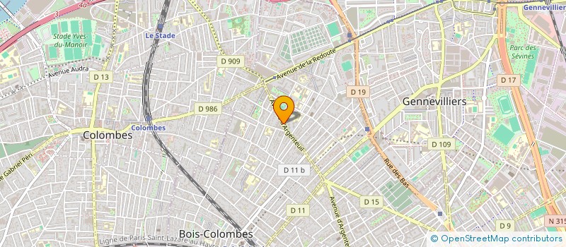 localisation de l'entreprise MONSIEUR ABDELKADER ARAAR à BOIS-COLOMBES