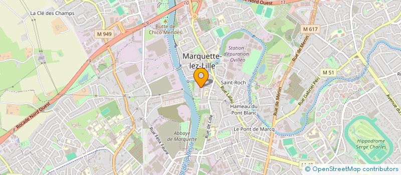 localisation de l'entreprise MONSIEUR ABDELKADER AYOUNI  MARQUETTE-LEZ-LILLE