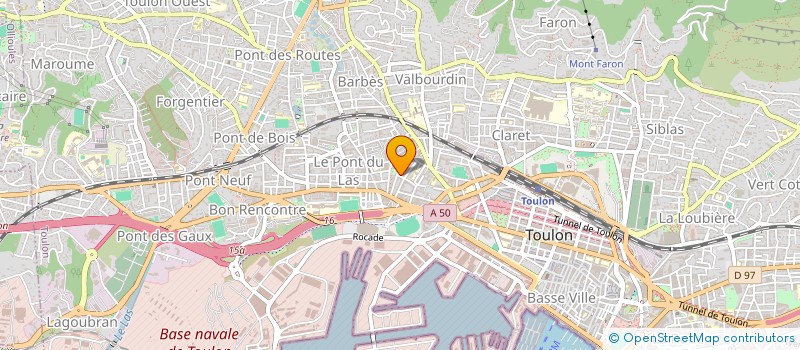 localisation de l'entreprise MONSIEUR ABDELKADER AZAZ  TOULON