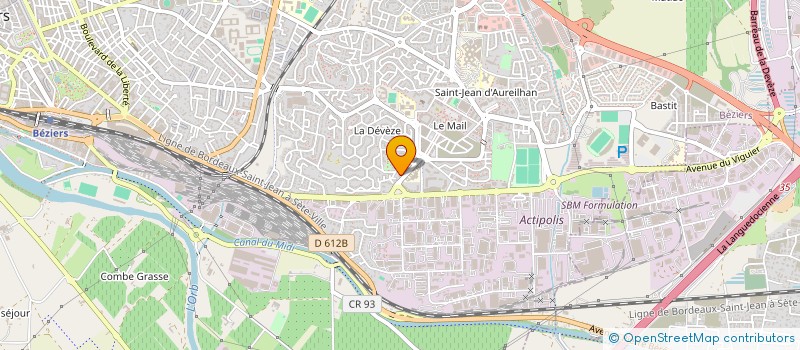 localisation de l'entreprise MONSIEUR ABDELKADER AZZI  BEZIERS
