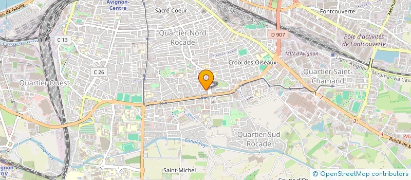 localisation de l'entreprise MONSIEUR ABDELKADER AZZOUZ  AVIGNON