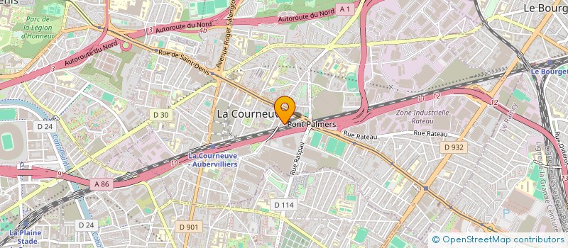 localisation de l'entreprise MONSIEUR ABDELKADER BACCOUCHE à LA COURNEUVE