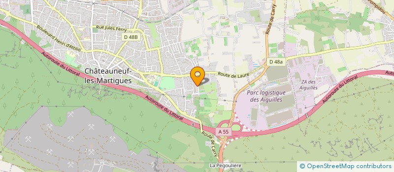 localisation de l'entreprise MONSIEUR ABDELKADER BAHI  CHATEAUNEUF-LES-MARTIGUES