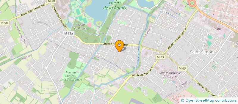 localisation de l'entreprise MONSIEUR ABDELKADER BELARBI  TOURNEFEUILLE