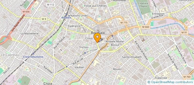 localisation de l'entreprise MONSIEUR ABDELKADER BELBACHIR  ROUBAIX