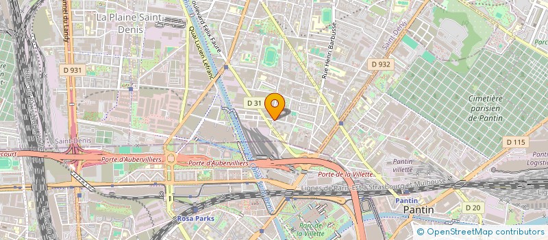 localisation de l'entreprise MONSIEUR ABDELKADER BELHADEF  AUBERVILLIERS