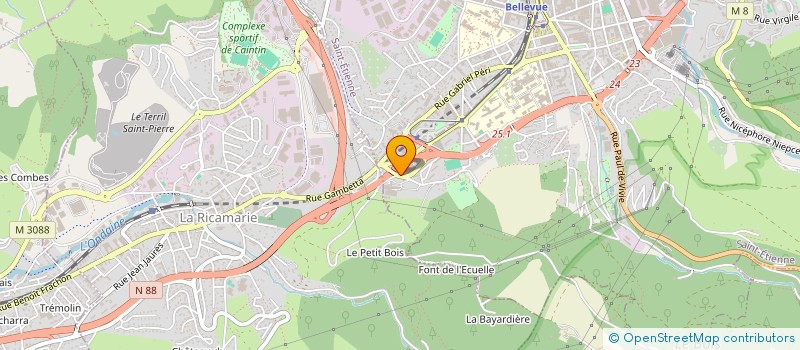 localisation de l'entreprise MONSIEUR ABDELKADER BELHAOUA  SAINT-ETIENNE