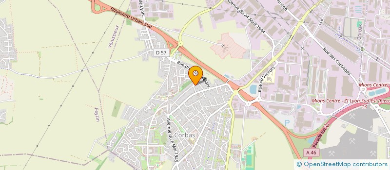 localisation de l'entreprise MONSIEUR ABDELKADER BELKACEM à CORBAS