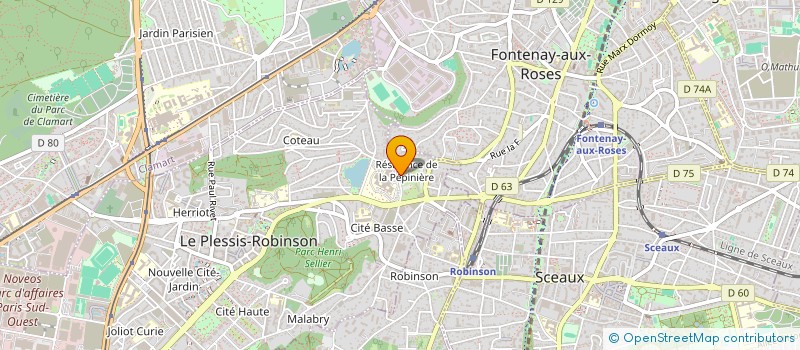 localisation de l'entreprise MONSIEUR ABDELKADER BELKESSAKISS à LE PLESSIS-ROBINSON
