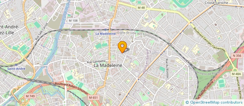 localisation de l'entreprise MONSIEUR ABDELKADER BELMOKHTAR à LA MADELEINE