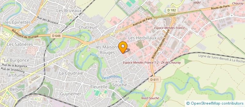 localisation de l'entreprise MONSIEUR ABDELKADER BENCHIKH  NIORT