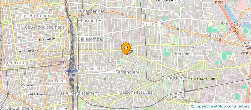 localisation de l'entreprise MONSIEUR ABDELKADER BENCHOUAREF  VILLEURBANNE