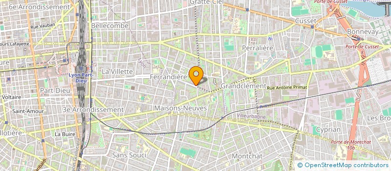 localisation de l'entreprise MONSIEUR ABDELKADER BENKOU  VILLEURBANNE