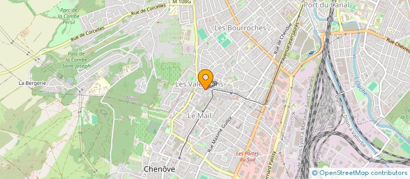 localisation de l'entreprise MONSIEUR ABDELKADER BENREZZAG  CHENOVE