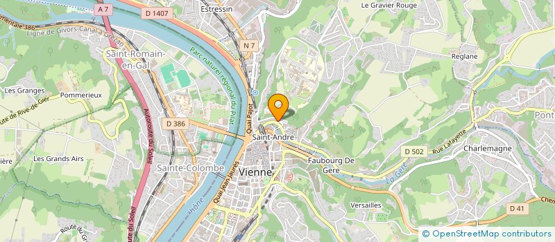 localisation de l'entreprise MONSIEUR ABDELKADER BENYAHIA  VIENNE