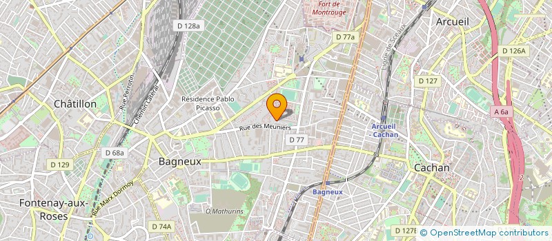 localisation de l'entreprise MONSIEUR ABDELKADER BETTEFAL  BAGNEUX
