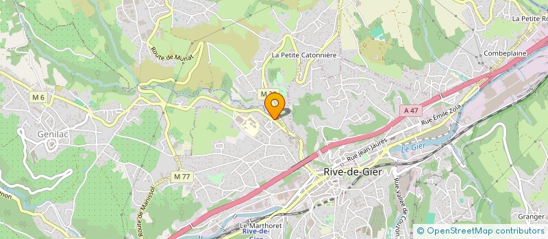 localisation de l'entreprise MONSIEUR ABDELKADER BOUGUERRA  RIVE-DE-GIER